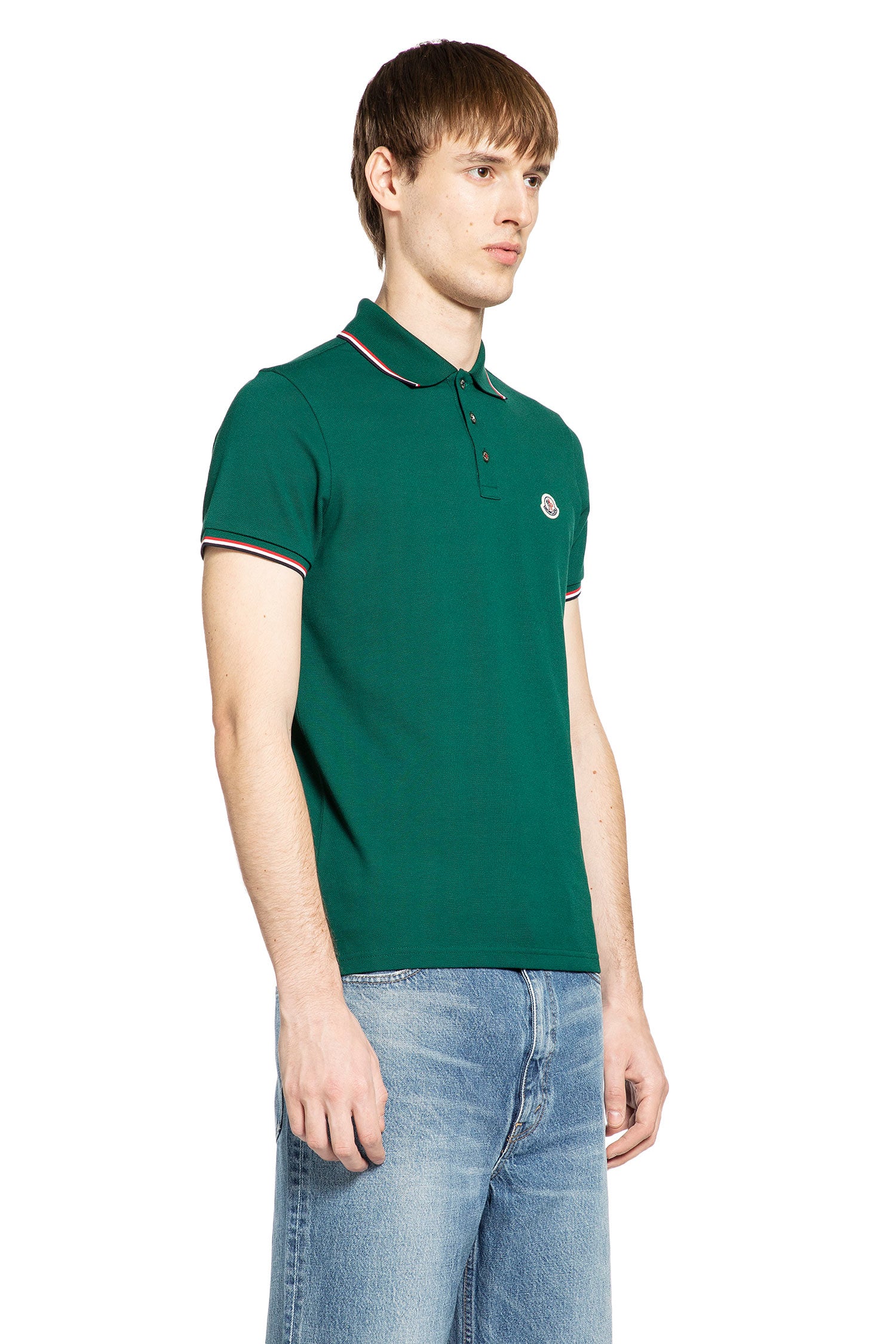 Tricolour-Trimmed Cotton Piquet Polo Shirt