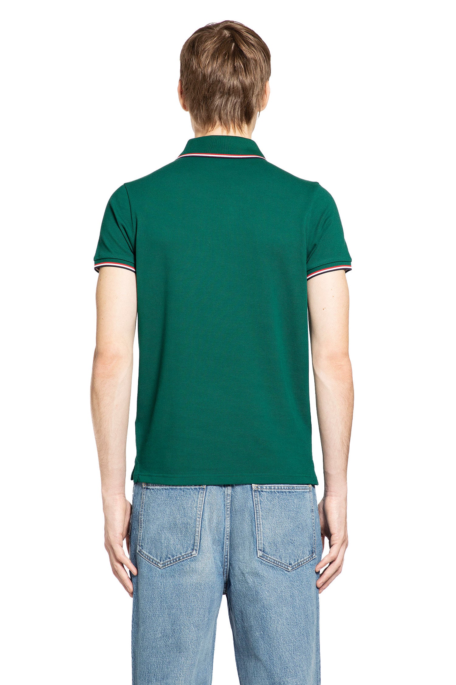 Tricolour-Trimmed Cotton Piquet Polo Shirt