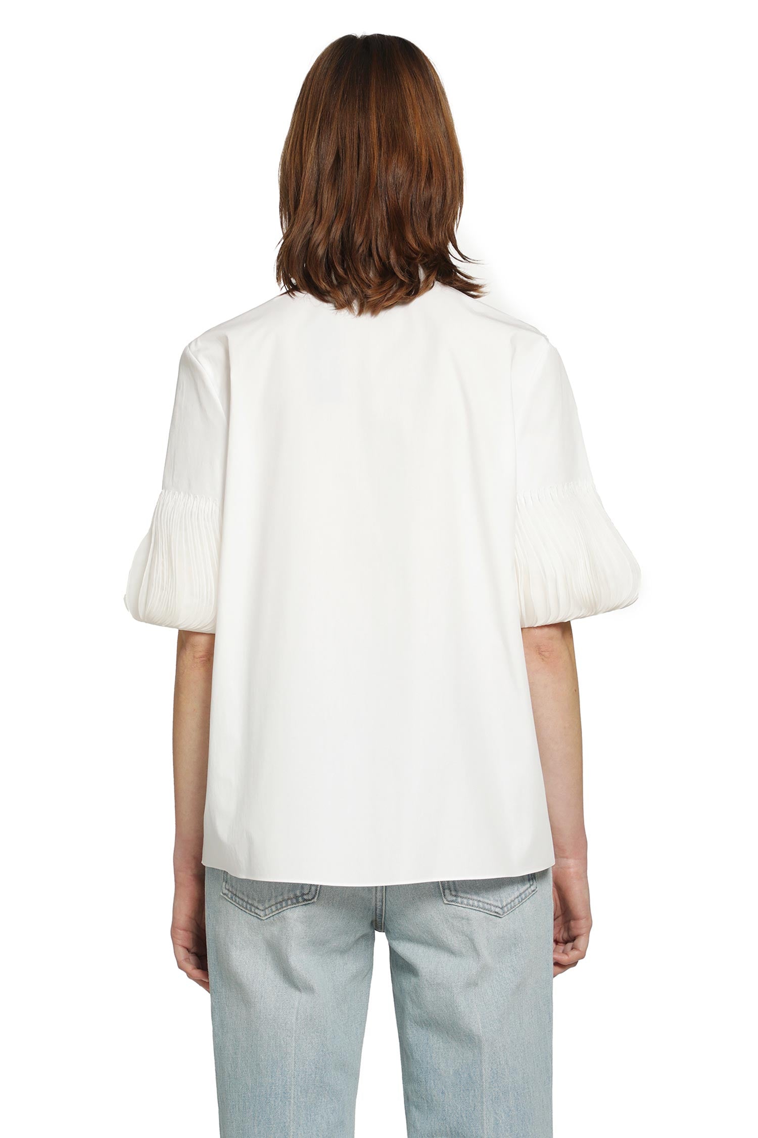 VALENTINO Short Sleeve Shirt With Pleated cuffs woman