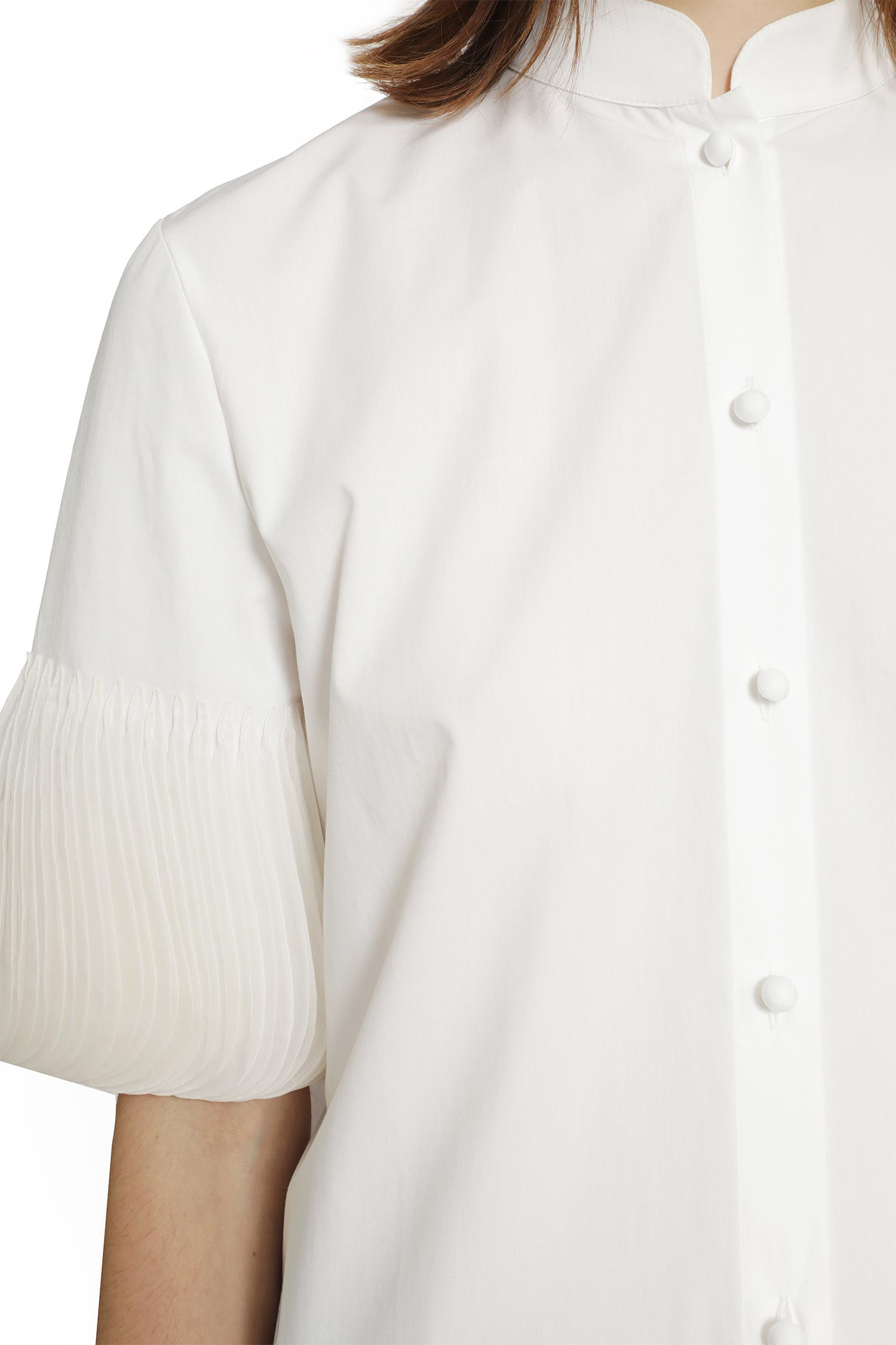 VALENTINO Short Sleeve Shirt With Pleated cuffs woman