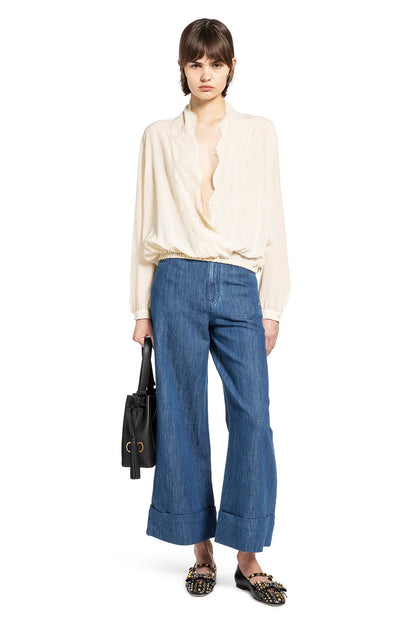 Lace Neck Blouse
