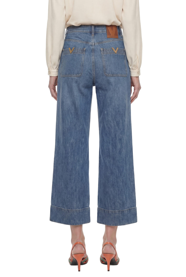 VALENTINO Cropped Flare Jeans woman