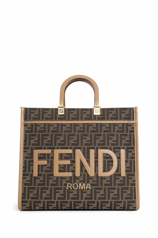 FENDI WOMAN BROWN TOTE BAGS