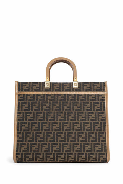 FENDI WOMAN BROWN TOTE BAGS