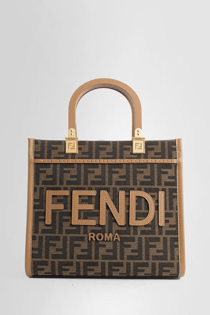 FENDI WOMAN BROWN TOTE BAGS