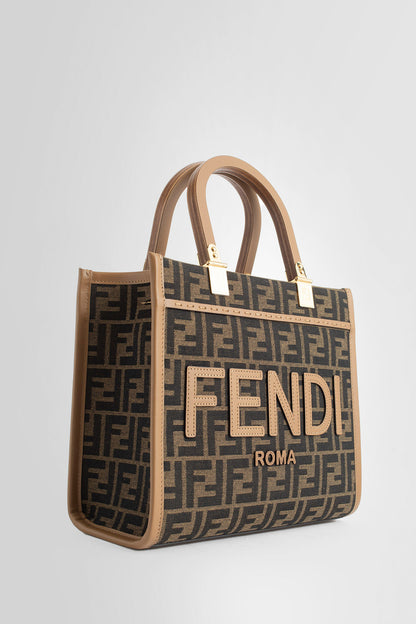 FENDI WOMAN BROWN TOTE BAGS