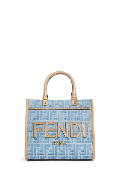 Antonioli FENDI WOMAN BLUE TOTE BAGS