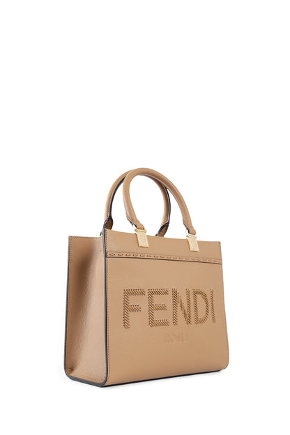 FENDI WOMAN BEIGE TOP HANDLE BAGS