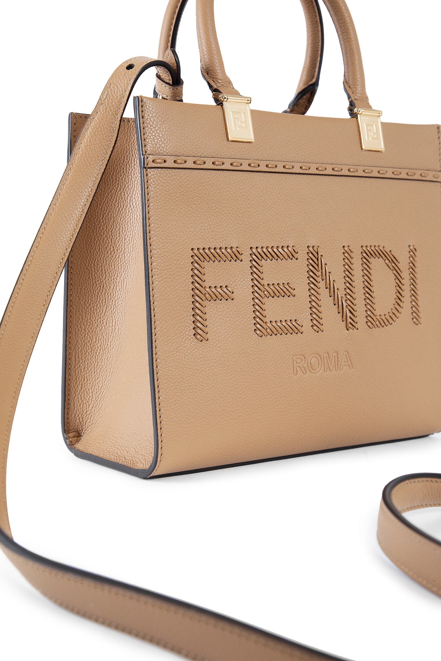 FENDI WOMAN BEIGE TOTE BAGS