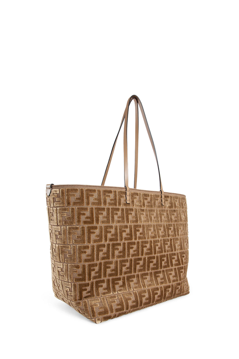 FENDI WOMAN BEIGE TOTE BAGS