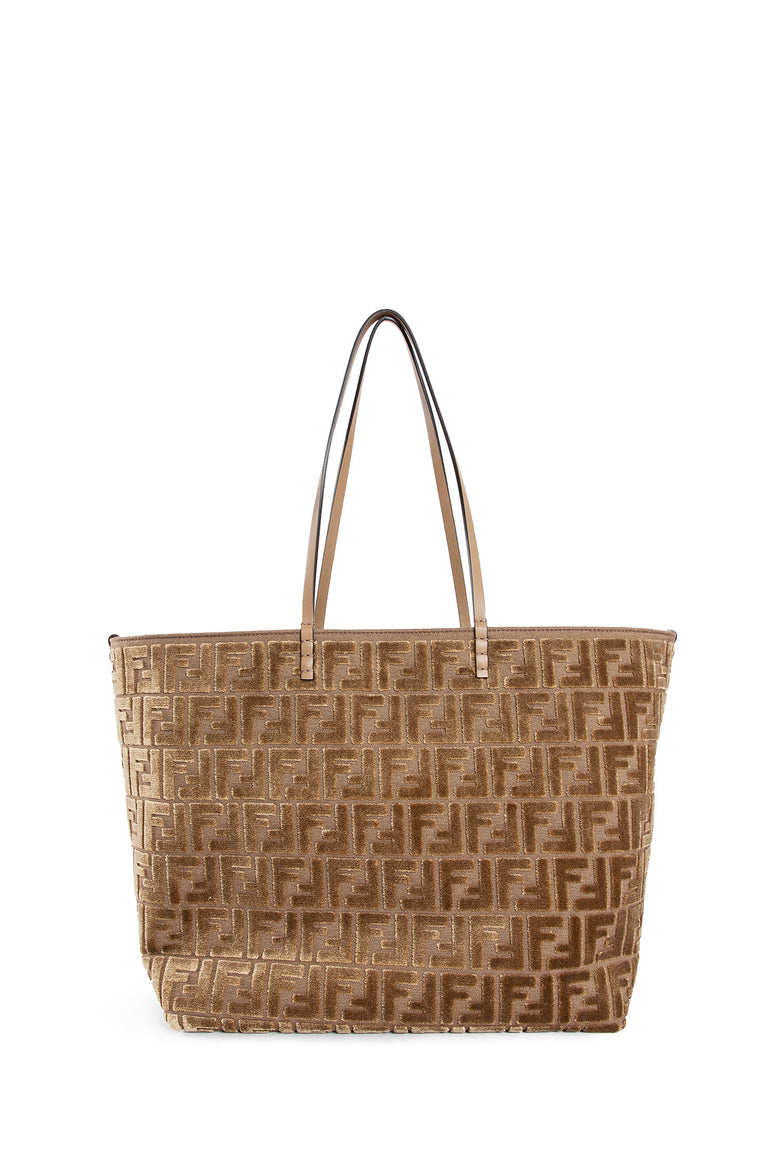 FENDI WOMAN BEIGE TOTE BAGS