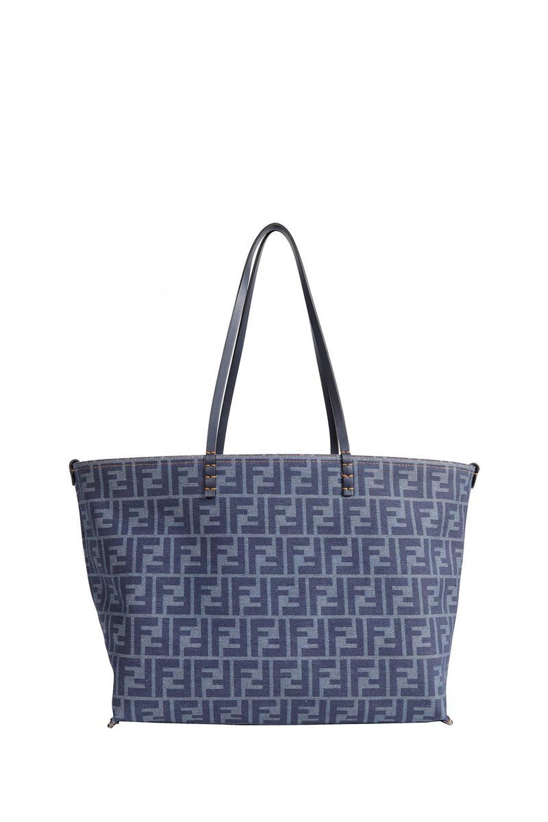 FENDI FF Denim Jacquard Reversible Tote Bag woman