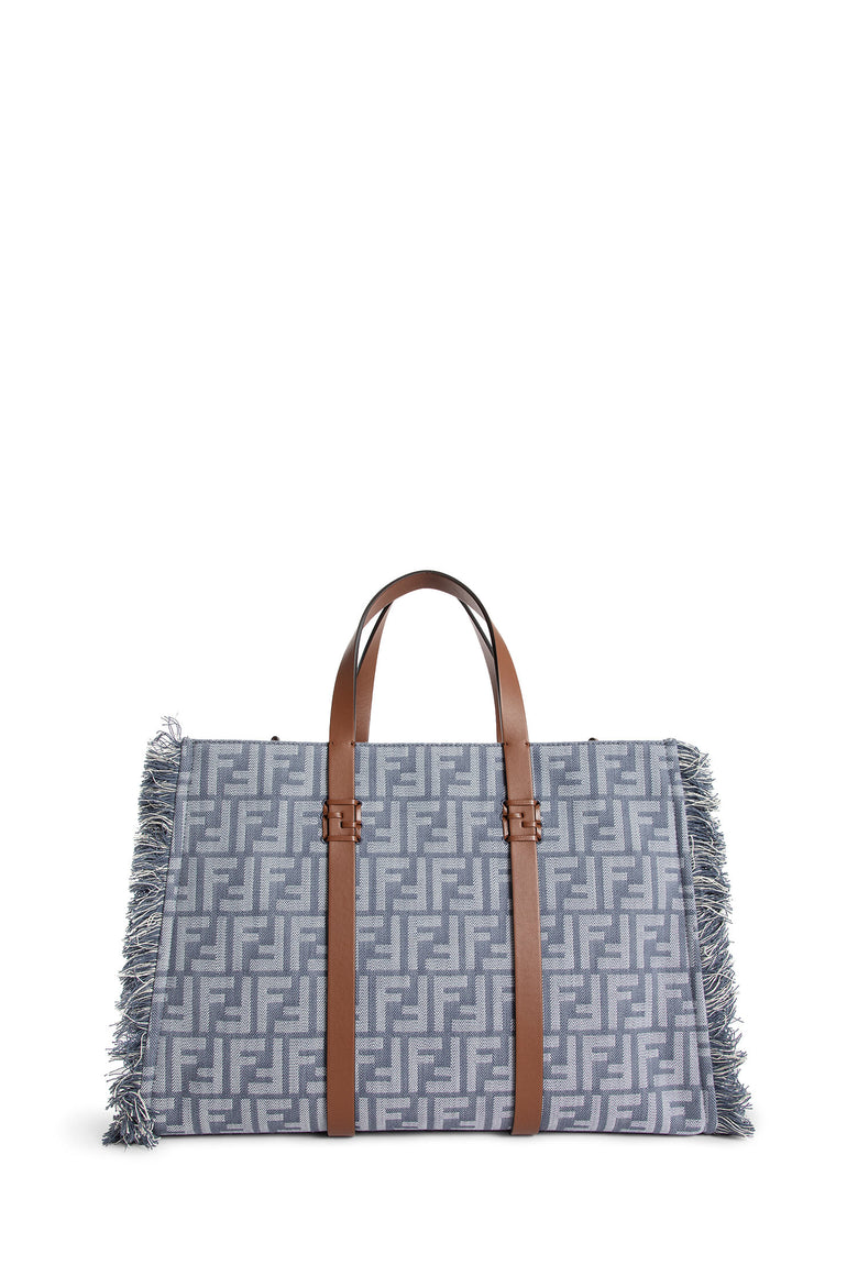 FENDI WOMAN BLUE TOTE BAGS