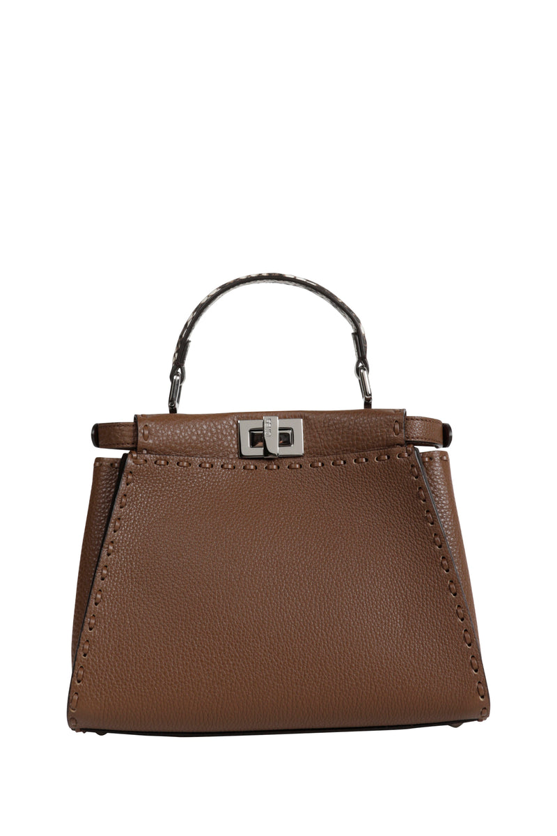 Mini Peekaboo Leather Top Handle Bag