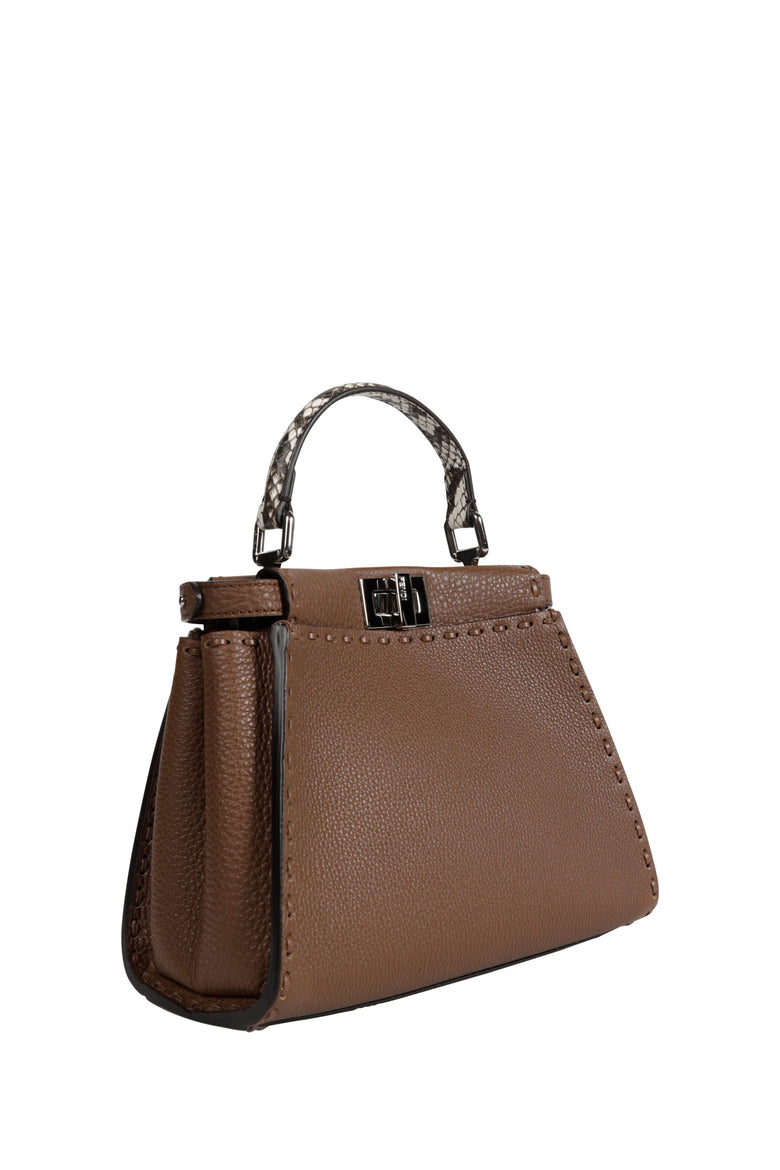 Mini Peekaboo Leather Top Handle Bag
