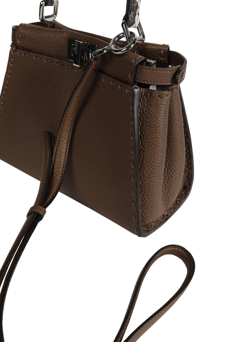 Mini Peekaboo Leather Top Handle Bag