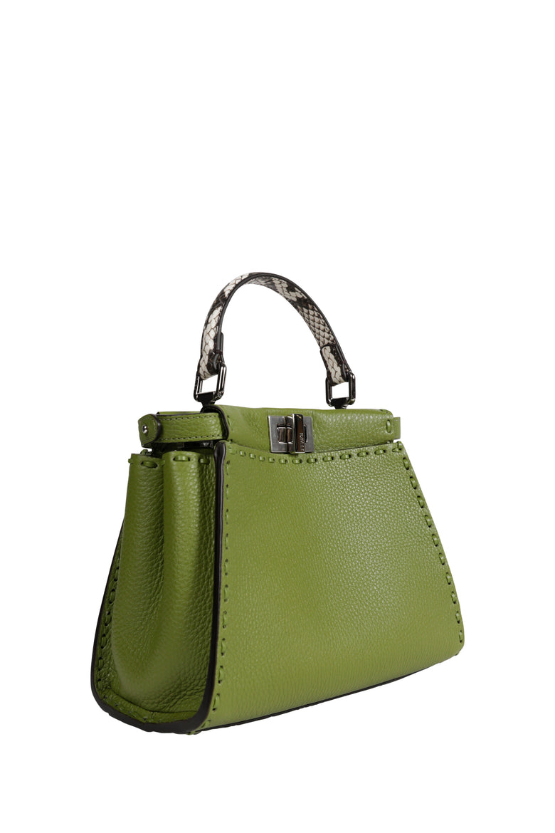 Mini Peekaboo Leather Top Handle Bag