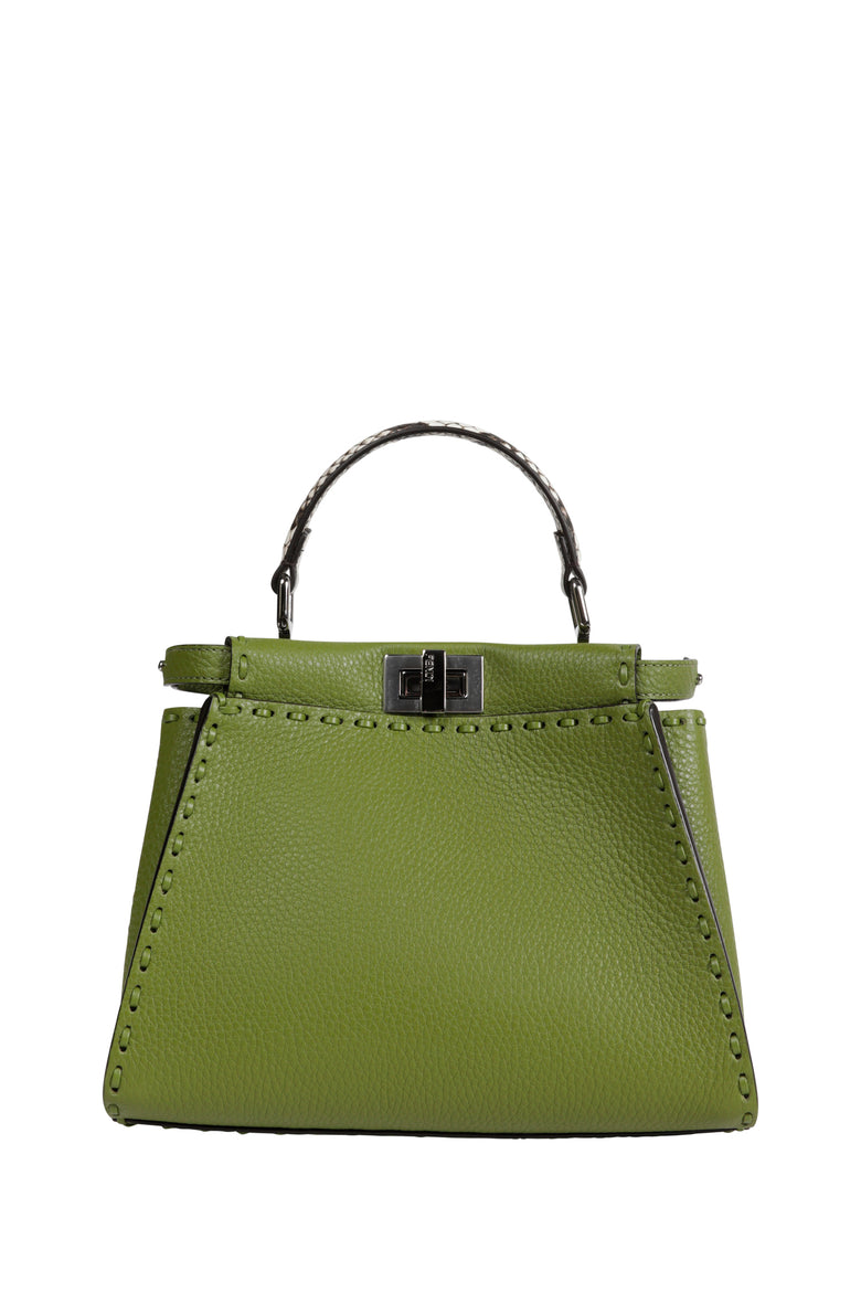 Mini Peekaboo Leather Top Handle Bag