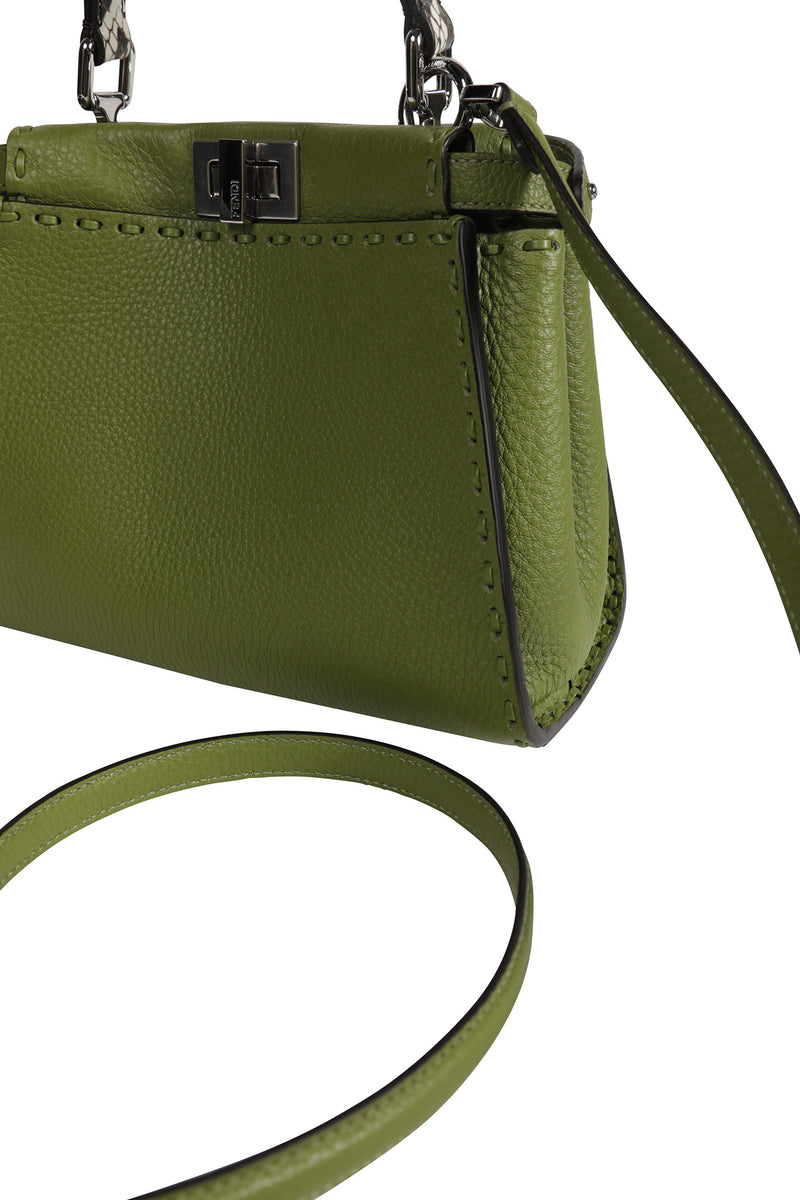 Mini Peekaboo Leather Top Handle Bag