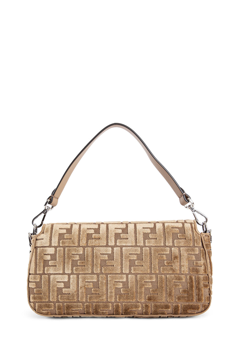 Medium FF Velvet Baguette Bag