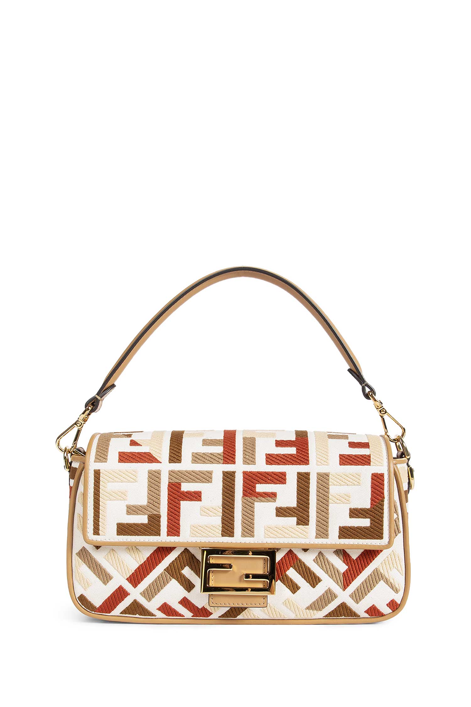 FENDI WOMAN WHITE SHOULDER BAGS