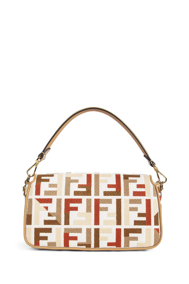 FENDI WOMAN WHITE SHOULDER BAGS