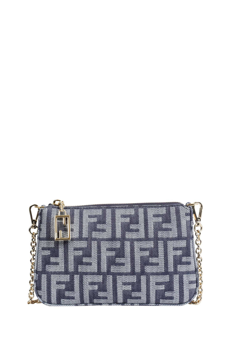 FENDI FF Jacquard Baguette Pouch woman