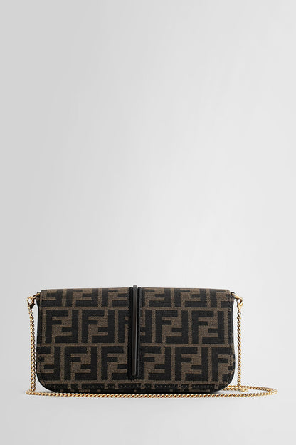 FENDI WOMAN BROWN WALLETS & CARDHOLDERS