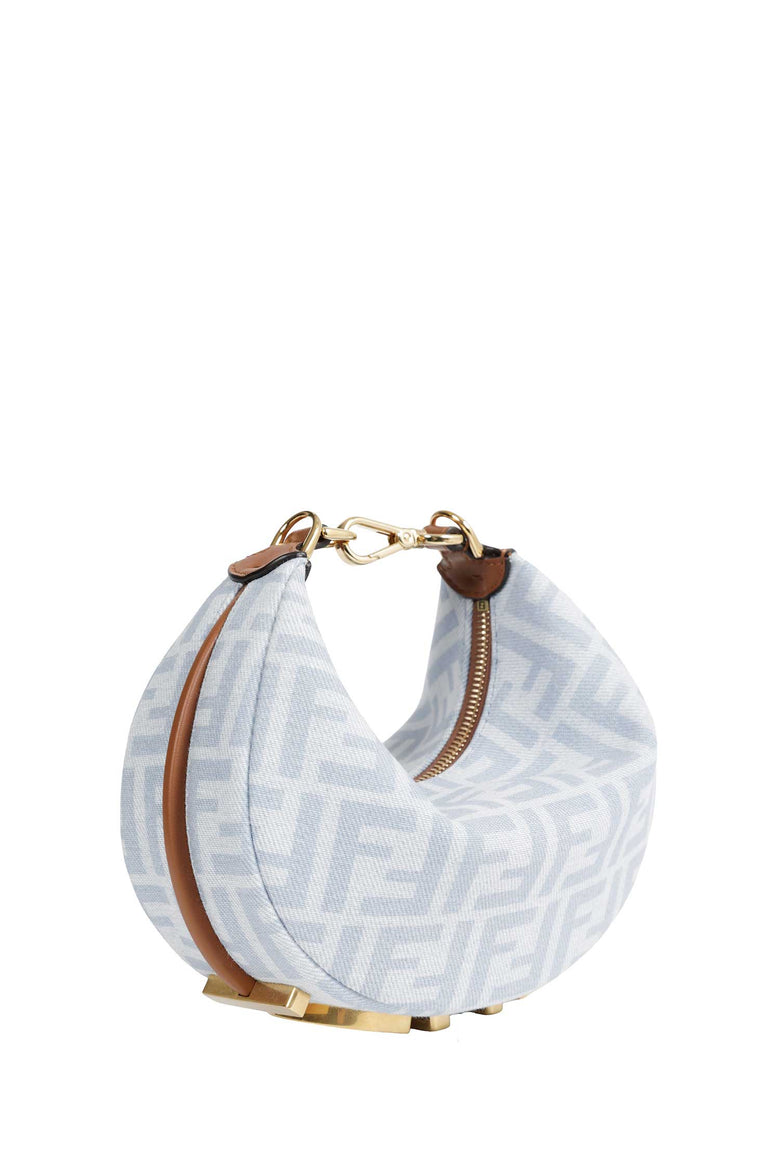 
              FENDI FF Denim Fendigraphy Mini Bag woman
            