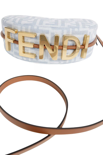 FF Denim Fendigraphy Mini Bag