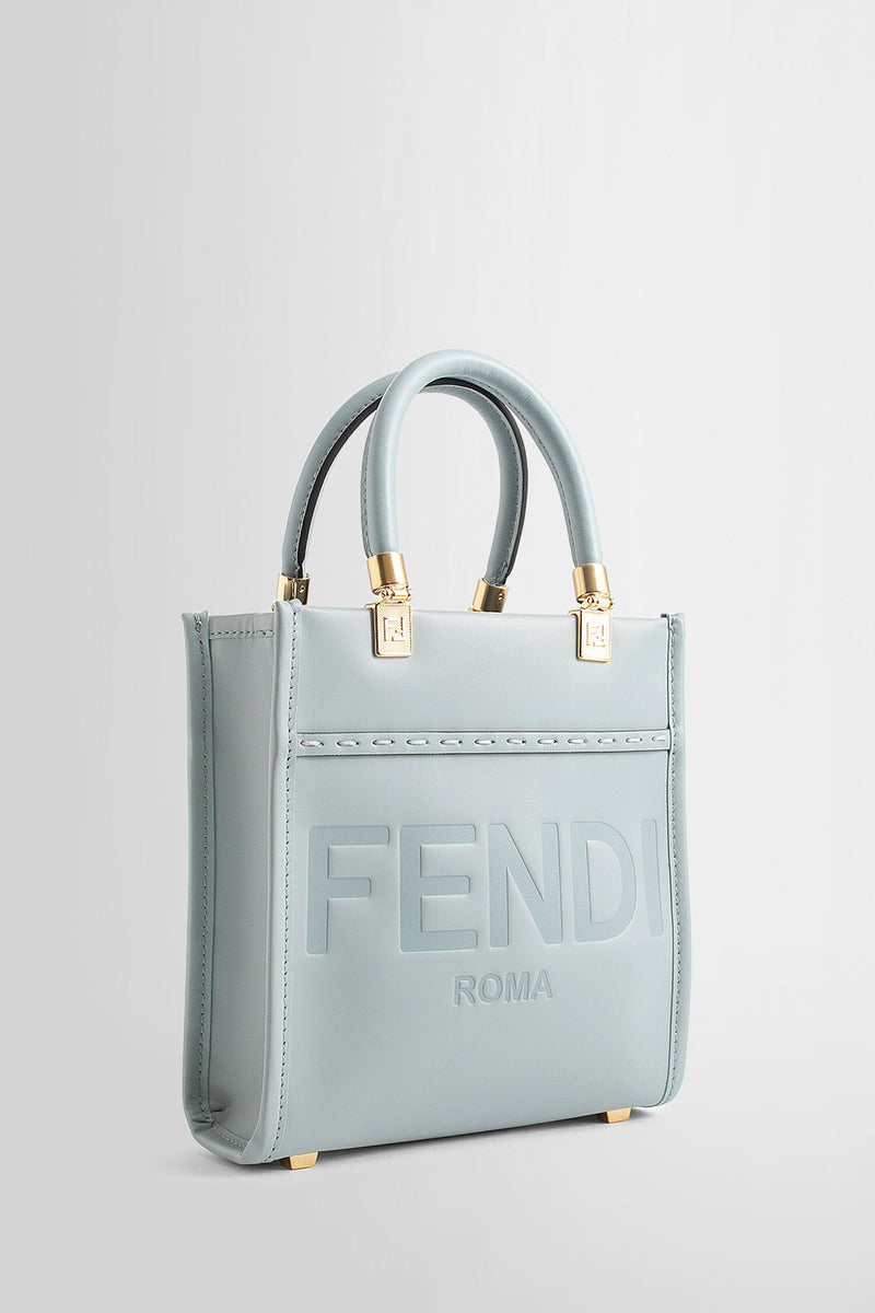 FENDI WOMAN BLUE TOTE BAGS