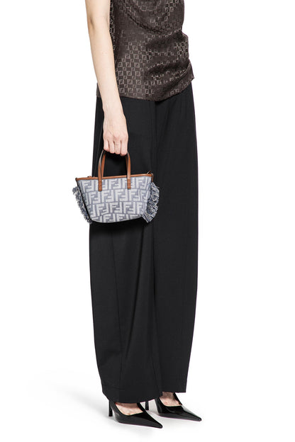 Mini Roll Tote effet denim FF 