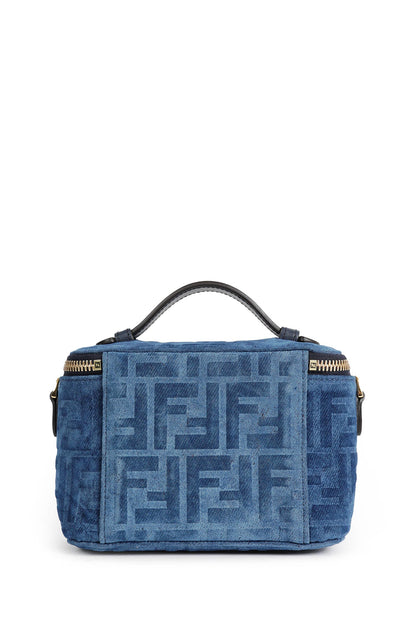 FF Denim Flocked Vanity Mini Bag