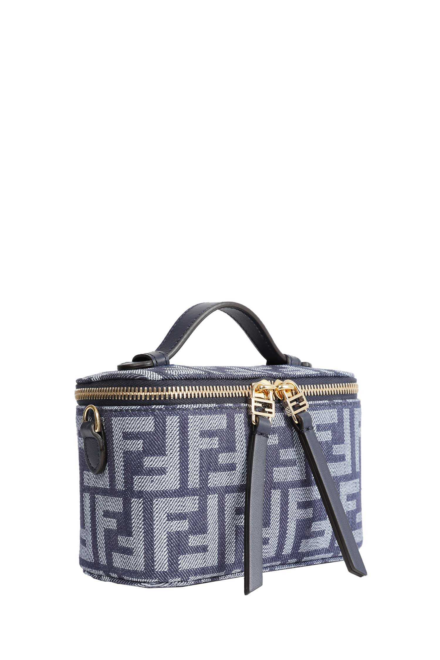 FENDI FF Denim Jacquard Vanity Bag woman