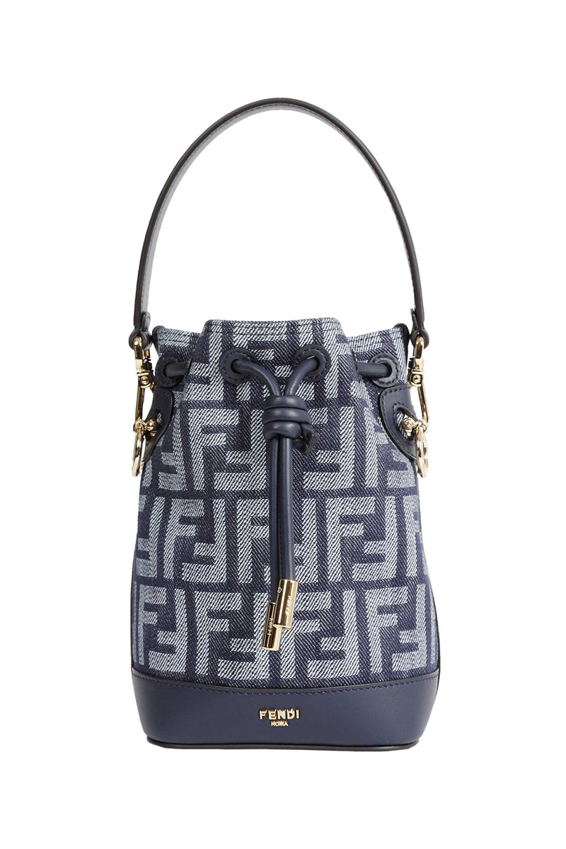 FENDI Mini Mon Tresor FF Jacquard Bucket Bag woman