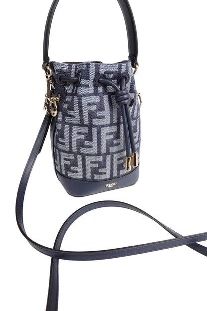 Mini Mon Tresor FF Jacquard Bucket Bag