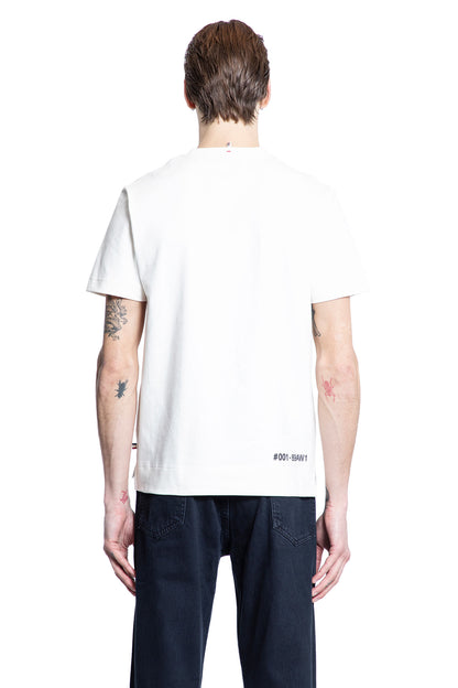 MONCLER GRENOBLE MAN WHITE T-SHIRTS & TANK TOPS