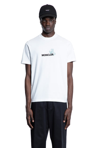 MONCLER GENIUS MAN WHITE T-SHIRTS & TANK TOPS