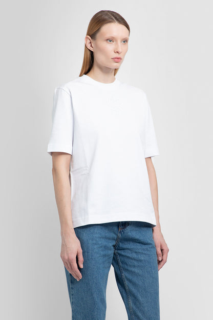 MONCLER WOMAN WHITE T-SHIRTS & TANK TOPS