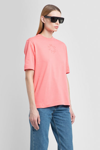 MONCLER WOMAN PINK T-SHIRTS & TANK TOPS