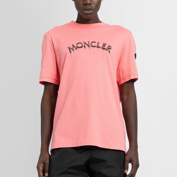 Pink moncler clearance t shirt