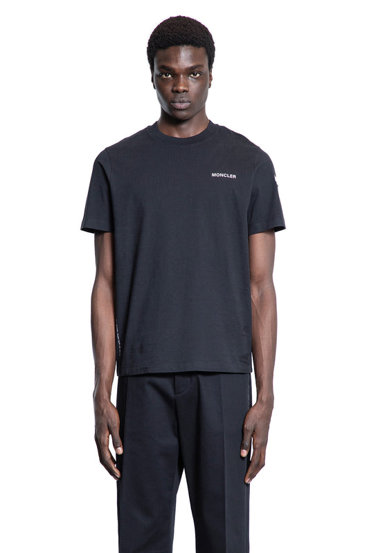 MONCLER GENIUS MAN BLACK T-SHIRTS & TANK TOPS