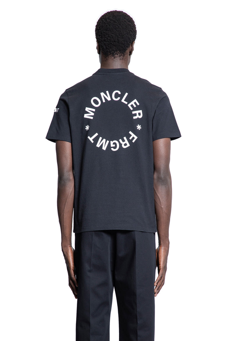 MONCLER GENIUS MAN BLACK T-SHIRTS & TANK TOPS