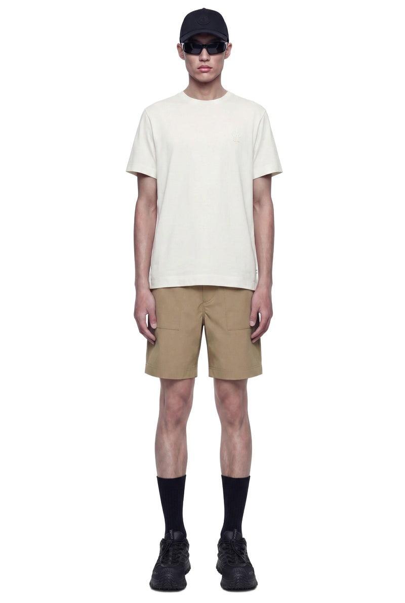 Logo Patch Cotton Blend T-Shirt