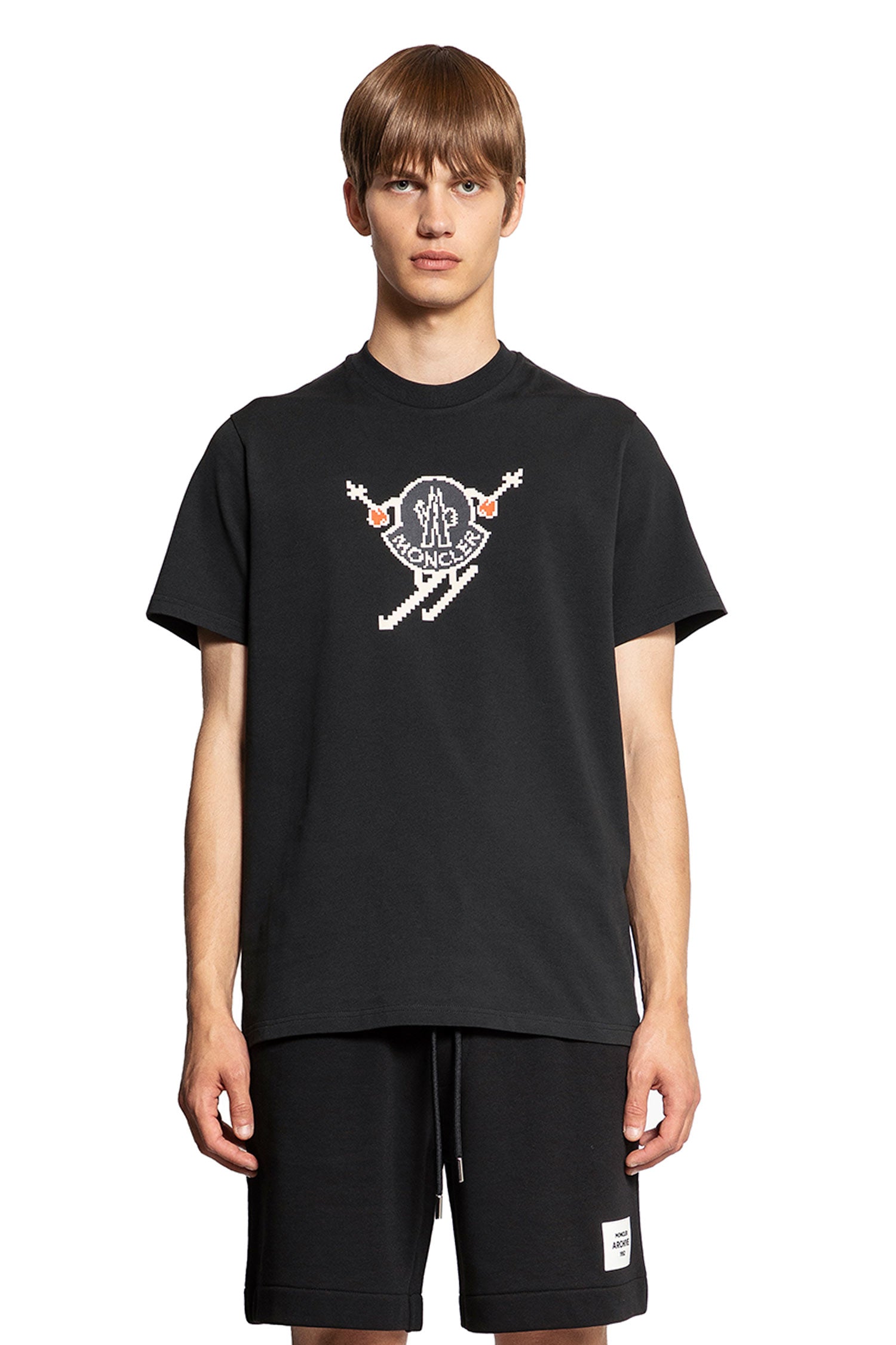 MONCLER MAN BLACK T-SHIRTS