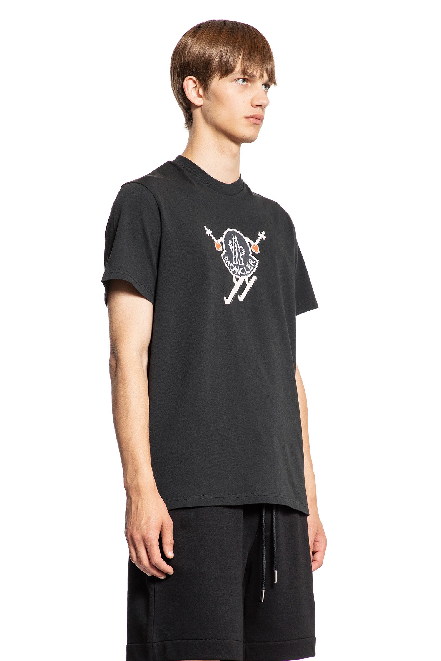 MONCLER MAN BLACK T-SHIRTS