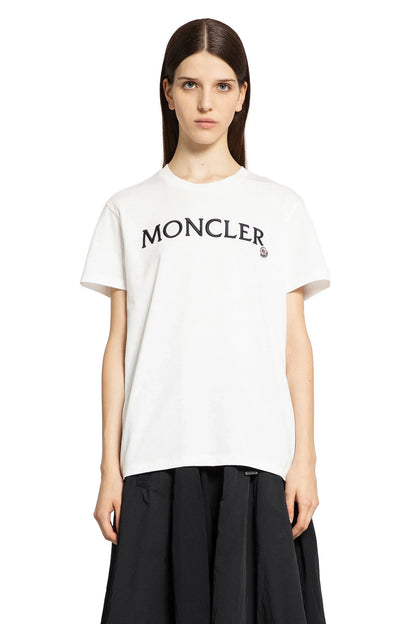 Antonioli MONCLER WOMAN WHITE T-SHIRTS & TANK TOPS