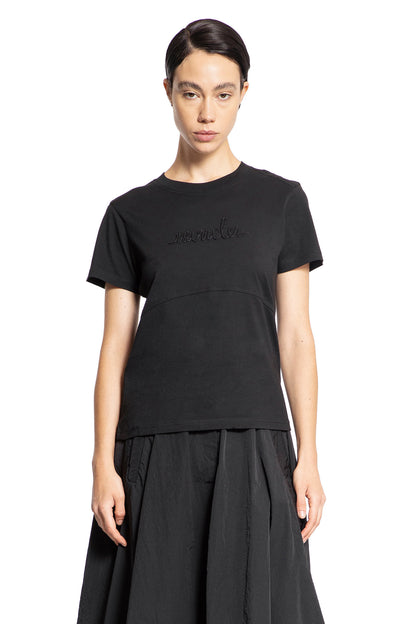 Antonioli MONCLER WOMAN BLACK T-SHIRTS & TANK TOPS