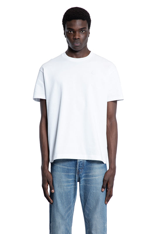 MONCLER MAN WHITE T-SHIRTS & TANK TOPS