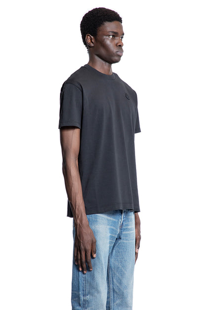 MONCLER MAN BLACK T-SHIRTS & TANK TOPS